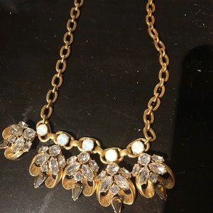 J Crew Gold statement necklace